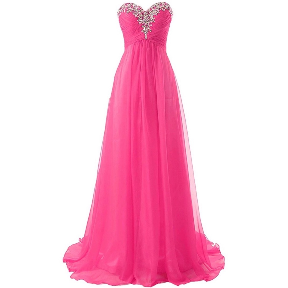Hot pink prom/bridesmaid dress